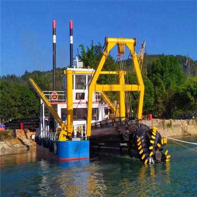 Máquina de dragagem fluvial tipo ranhura CTS cortador hidráulico dragadora de sucção com motor Cummins