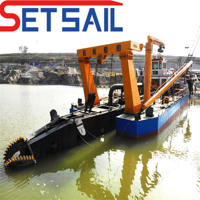 QHCSD-227 Full Hydraulic Spud Carriage Cutter Suction Dredger com solicitação personalizada