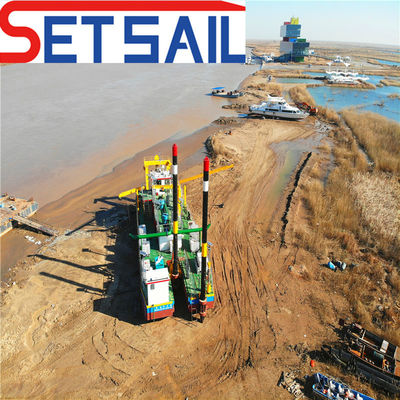 QHCSD-228 Motor diesel Cortador hidráulico Sucção Máquinas de dragagem de areia Profissional
