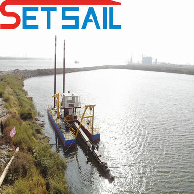 Máquina de dragagem de areia de sucção versátil Siemens PLC Cutter com potência de motor diesel