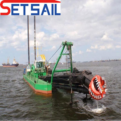 Dredger de sucção de corte de 8 polegadas para o lago de areia 90000.000 kg peso bruto Tipo de ranhura CTN