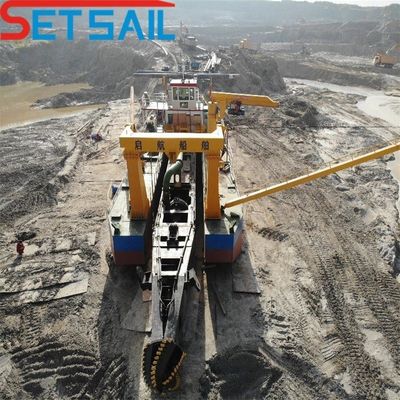 Weichai Diesel Engine 6 Inch Cutter Suction Sand Dredger para mineração de areia pesada