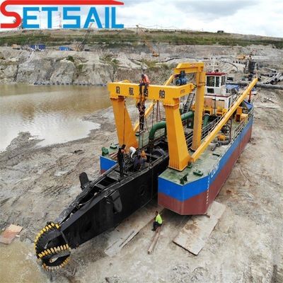 Weichai Diesel Engine 6 Inch Cutter Suction Sand Dredger para mineração de areia pesada