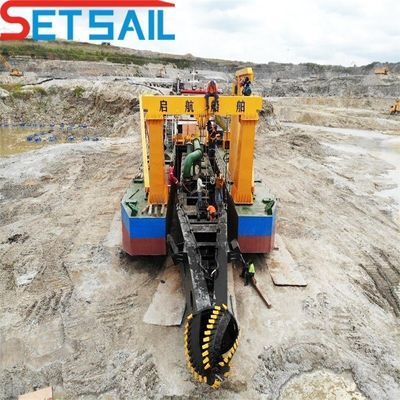 Weichai Diesel Engine 6 Inch Cutter Suction Sand Dredger para mineração de areia pesada