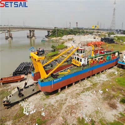 6 Inch Cutter Suction River Digging Sand Dredger com Rexroth Hidráulico e Monitoramento