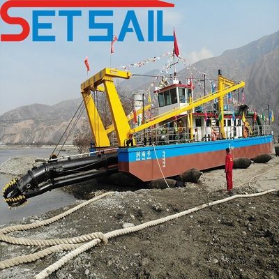 Dredger de areia de sucção para operações de dragagem
