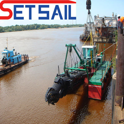 Dredger de sucção com bomba de areia dupla e transportador de espuma