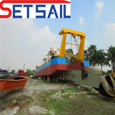 Pedido personalizado Cutter motor diesel durável Sucção dragadora com sistema hidráulico