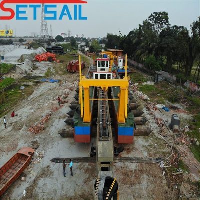 8 Inch River Sand Dredger / Mud Dredger / Clay Dredger QH-D97 com 5000m3 de fluxo de água