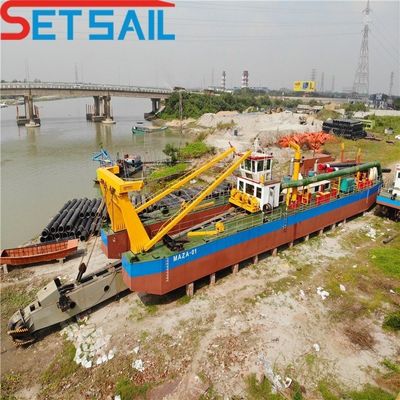 8 Inch River Sand Dredger / Mud Dredger / Clay Dredger QH-D97 com 5000m3 de fluxo de água