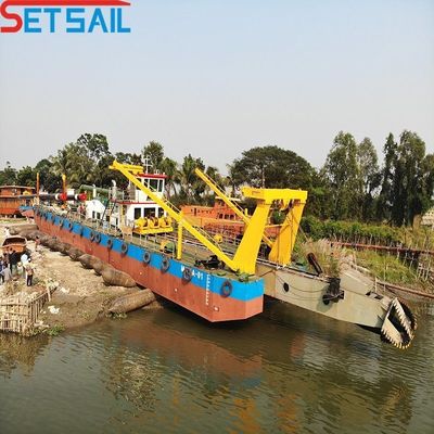 Largura total 5m-15m Importação de motor diesel cortador de sucção dragadora para dragagem de areia fluvial