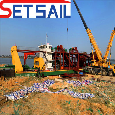Fluxo de água personalizado 5500m3 Segadora de sucção de cortador com 68000.000kg de peso bruto do pacote