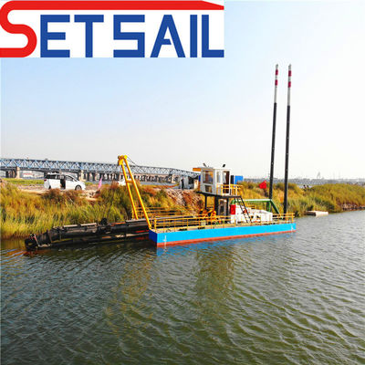 Dredger de sucção de corte de 24 polegadas com controle hidráulico e diâmetro de tubo de descarga de 500 mm