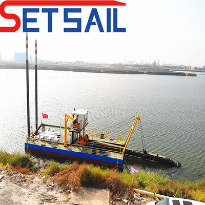 Material para tubos de areia de HDPE Motor Cummins Cortador hidráulico Dredger de sucção para areia de rio
