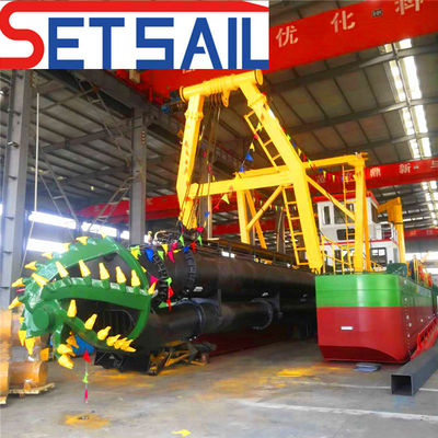 Dredger de sucção de 24 polegadas com cabeça de cortador de alta capacidade 1100m3/h e eficiência