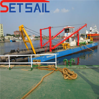 Dredger de sucção de corte hidráulico Rexroth personalizado com GPS Weichai Diesel Engine