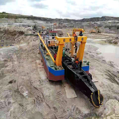 1400 metros cúbicos de capacidade motor hidráulico diesel cortador de sucção dragadora de areia do rio