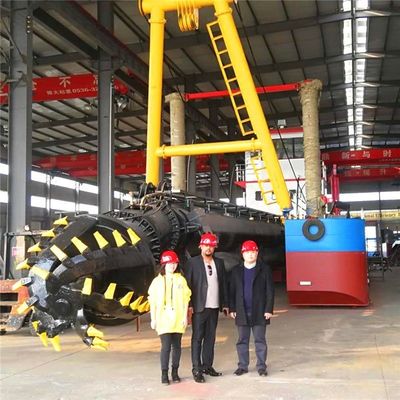 1400 metros cúbicos de capacidade motor hidráulico diesel cortador de sucção dragadora de areia do rio