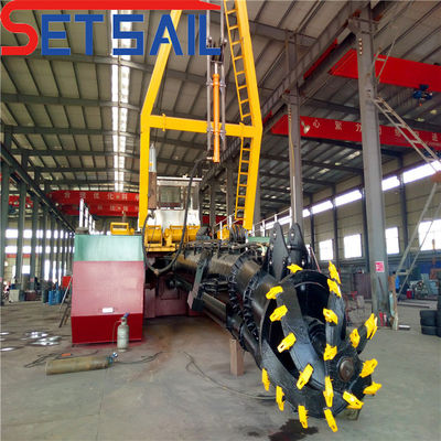 Siemens PLC 26 Inch Cutter Suction Dredger para areia de rio 6000m3/h Capacidade máxima
