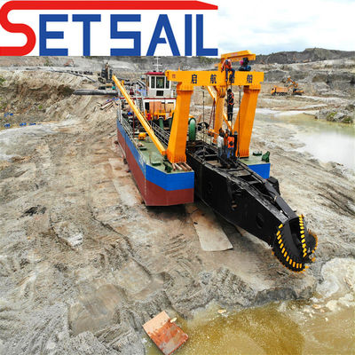 9000m3 Cabeça de corte Fluxo de água Sucção Dredger de areia fluvial com 800 mm de diâmetro de tubo