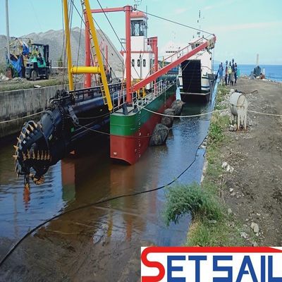 28 polegadas de fluxo de água 7000m3 cortador sucção dragadora com 160kn balanço guincho força de tração