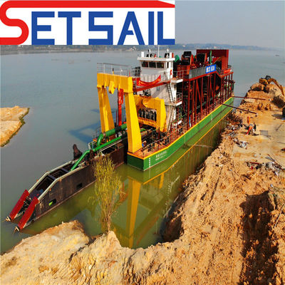 Máquina de dragagem de areia fluvial de sucção de cortador DM-14 com medidor de pressão