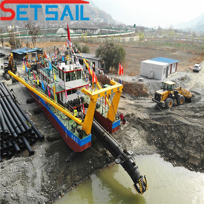 Rexroth Fluxo hidráulico de água 7000m3 Cortador Sucção Dredger de areia para diesel Tipo de energia