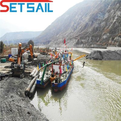 Rexroth Fluxo hidráulico de água 7000m3 Cortador Sucção Dredger de areia para diesel Tipo de energia