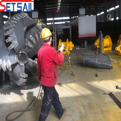 Hydrocyclone 26inch Diesel Power 6000m3 Dredger de fluxo de água com cortador e bomba de sucção