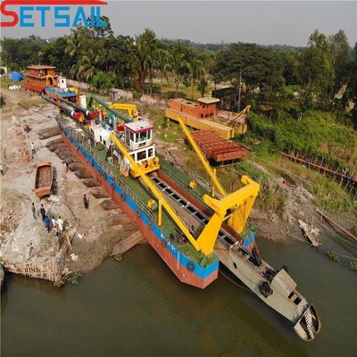 3900cm * 860cm * 200cm Package Cutter Suction Sand Dredging Ship com Anchor Boom