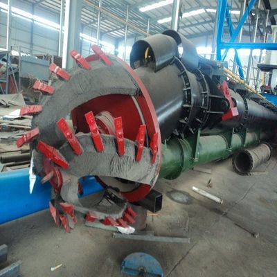 Barco de dragagem de areia de corte de motores a diesel personalizável com bomba submarina