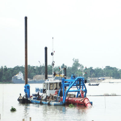Barco de dragagem de areia de corte de motores a diesel personalizável com bomba submarina