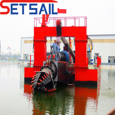 250ND-800ND Dredger de sucção de corte de tamanho de bomba com motor diesel e sistema de monitoramento