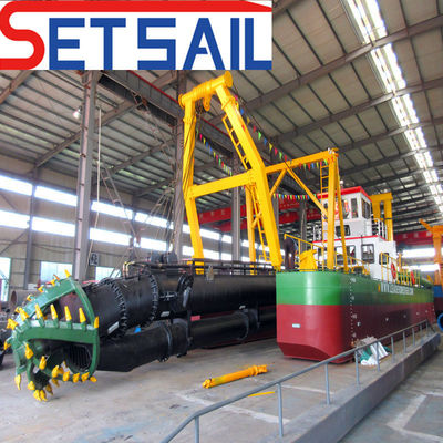 Cortador hidráulico Rexroth personalizável Barco de lama de dragagem de sucção com motor diesel