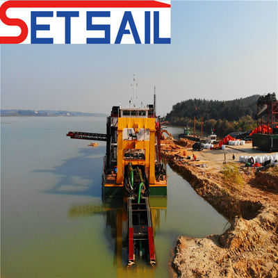 1500m Distância de descarga Hidrociclone Rexroth Pump Cutter Sucção Barco de areia para areia do rio