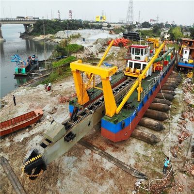 2400 mm Diâmetro da cabeça do cortador bomba de areia de rio subaquática de 28 polegadas cortador de sucção dragadora