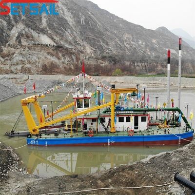 Dredger de areia de sucção de 28 polegadas com deslocamento de 447 t e sistema hidráulico Rexroth