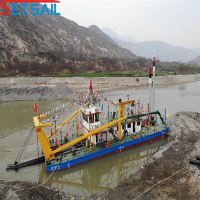 Dredger de areia de sucção de 28 polegadas com deslocamento de 447 t e sistema hidráulico Rexroth