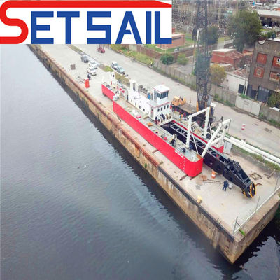 12 mm placa inferior de baixa falha cortador sucção dragagem barco de areia com medidor de fluxo de água