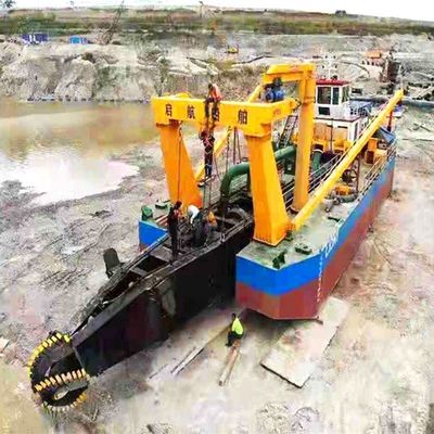 Dredger de areia de sucção de 6 polegadas com tipo de energia a diesel e sistema hidráulico avançado