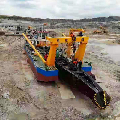 Dredger de areia de sucção de 6 polegadas com tipo de energia a diesel e sistema hidráulico avançado