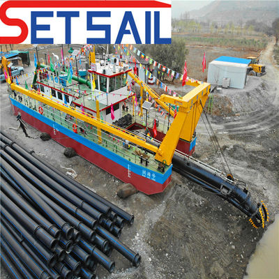 Bombas de areia do rio Shijiazhuang 14 polegadas cortador de sucção Barco de areia com 2,2 metros de altura