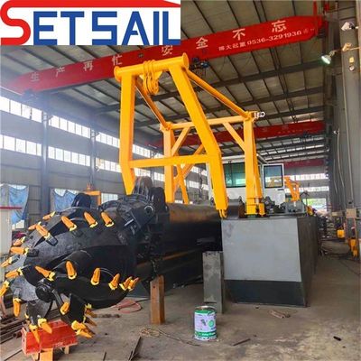 Dredger de sucção de corte de 26 polegadas com sistema Siemens PLC e consumo total de combustível de 350L