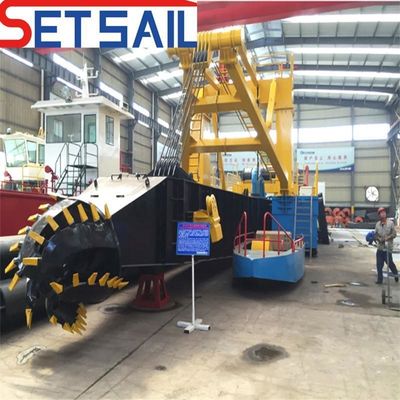 Tipo de potência a diesel Siemens PLC Cutter Suction Dredging Sand Machine para areia fluvial
