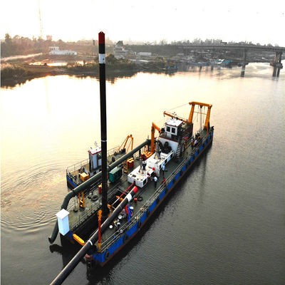 Excavadora de areia de sucção de capacidade de corte de 900-1200 metros cúbicos com motor a diesel Cummins