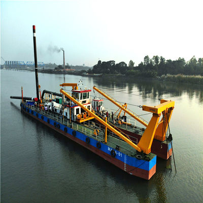 Excavadora de areia de sucção de capacidade de corte de 900-1200 metros cúbicos com motor a diesel Cummins