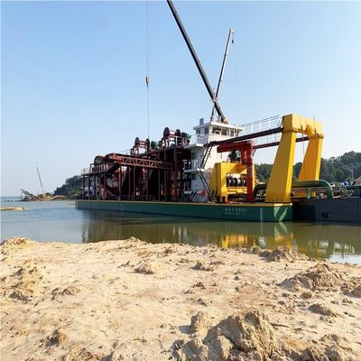 Excavadora de areia de sucção de capacidade de corte de 900-1200 metros cúbicos com motor a diesel Cummins