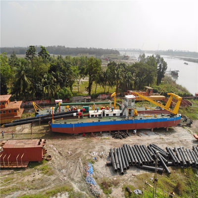 24 polegadas de cortador de sucção dragadora 2190kw Potência do motor principal 2050 mm Diâmetro da cabeça do cortador