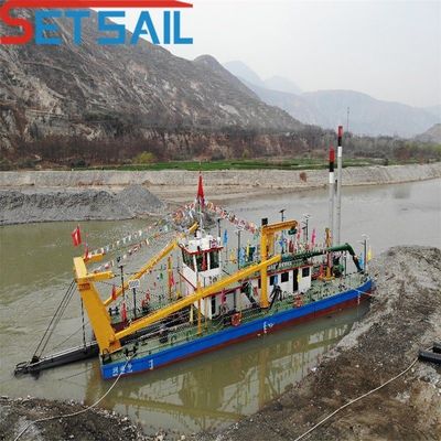 Cummins Weichai Dredger de areia de sucção de tamanho médio para limpeza de vias navegáveis interiores