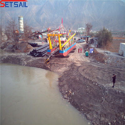 Rexroth Hydraulic Spud Cutter Suction River Sand Dredger para pagamento completo e inicial